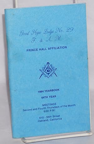 Good Hope Lodge no. 29, F. & A. M., 1984 yearbook