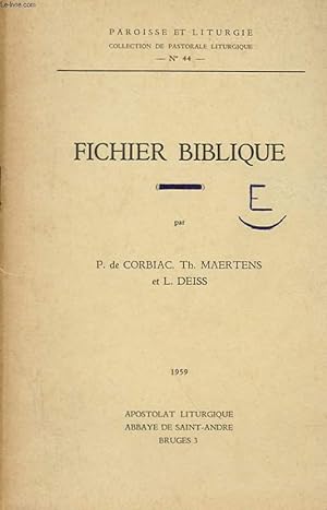 Seller image for FICHIER BIBLIQUE for sale by Le-Livre