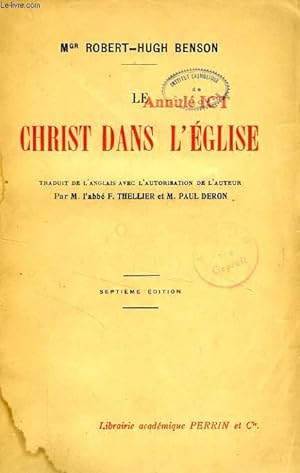 Seller image for LE CHRIST DANS L'EGLISE for sale by Le-Livre