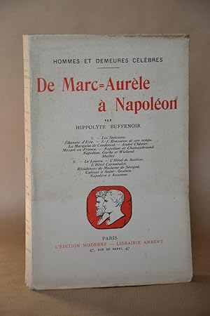 Imagen del vendedor de De Marc-Aurle  Napolon a la venta por Librairie Raimbeau