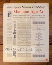 INTER-AGENCY SUMMER EXHIBITS OF MACHINE-AGE ART