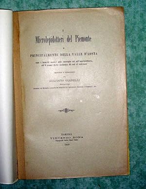 Microlepidotteri del Piemonte e principalmente della valle d'aosta con i bruchi nocivi alle derra...