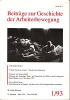 Seller image for Beitrge zur Geschichte der Arbeiterbewegung 1/ 93 for sale by Der Ziegelbrenner - Medienversand