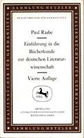 Bild des Verkufers fr Einfhrung in die Bcherkunde zur deutschen Literaturwissenschaft zum Verkauf von Der Ziegelbrenner - Medienversand