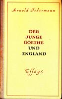 Bild des Verkufers fr Der junge Goethe und England - Essays zum Verkauf von Der Ziegelbrenner - Medienversand