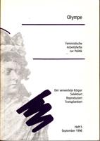 Imagen del vendedor de Olympe - Feministische Arbeitshefte zur Politik Heft 5 - September 1996 a la venta por Der Ziegelbrenner - Medienversand