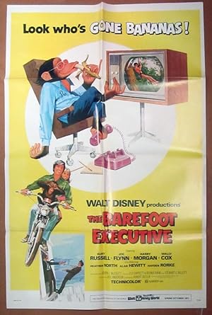 Seller image for The Barefoot Executive- Original Folded One Sheet Movie Poster (1971) for sale by Dale Steffey Books, ABAA, ILAB