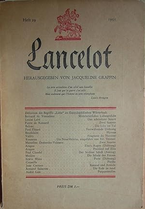 Immagine del venditore per Lancelot. Monatsschrift. Heft 29. 1951 venduto da Alexandre Madeleyn