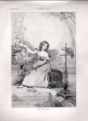 Seller image for ENGRAVING: "Queen Victoria, Aged Eleven".engraving from Special Number of the Illustrated London News, In Memoriam for sale by Dorley House Books, Inc.