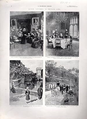 Seller image for ENGRAVING: "Queen Victoria om Private Life".engravings from Special Number of the Illustrated London News, In Memoriam for sale by Dorley House Books, Inc.