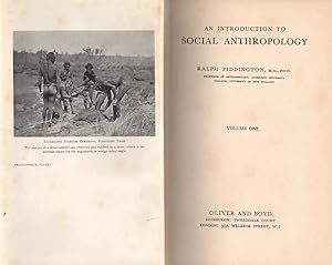 Seller image for An Introduction to Social Anthropology (3rd Ed), Vol. I for sale by Mr Pickwick's Fine Old Books
