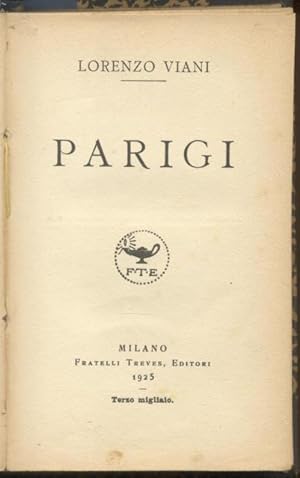 Bild des Verkufers fr PARIGI. zum Verkauf von studio bibliografico pera s.a.s.
