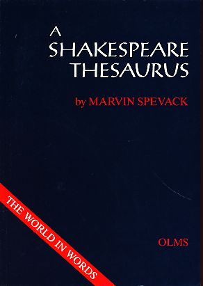 Seller image for A Shakespeare thesaurus. Shakespeare database. by Marvin Spevack. for sale by Fundus-Online GbR Borkert Schwarz Zerfa