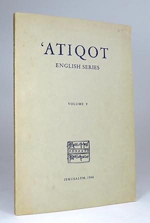 Atiqot. En-Gedi: The First and Second Seasons of Excavations, 1961-1962. [Journal of the Israel D...