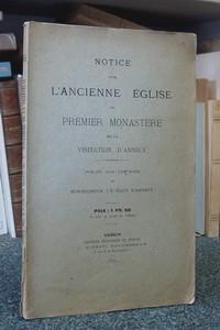 Seller image for Notice sur l'ancienne glise du premier monastre de la Visitation d'Annecy for sale by Le Beau Livre