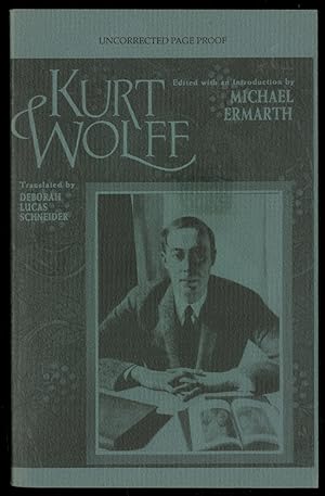 Imagen del vendedor de Kurt Wolff: A Portrait In Essays & Letters a la venta por Between the Covers-Rare Books, Inc. ABAA