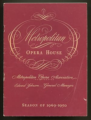 Madama Butterfly (Metropolitan Opera Program, Season 1949-1950)