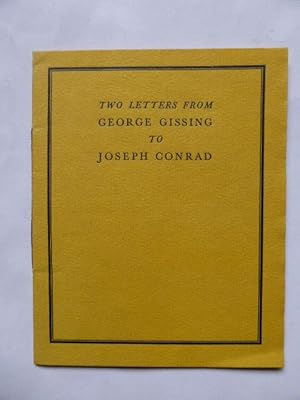 Two Letters from George Gissing to Joseph Conrad