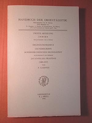 Seller image for Grundbegriffe moderner indischer Erzhlkunst Aufgezeigt am Werke Jayasankara Prasadas (1889-1937) for sale by Expatriate Bookshop of Denmark