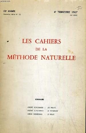 Seller image for LES CAHIERS DE LA METHODE NATURELLE 38 ANNEE NOUVELLE SERIE NUMERO 32 for sale by Le-Livre