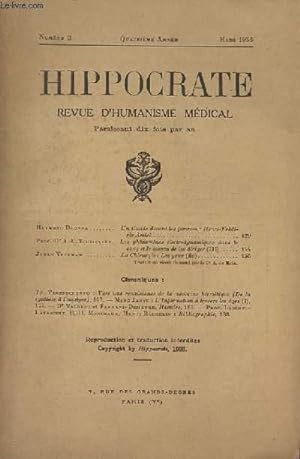 Imagen del vendedor de HIPPOCRATE n3 - revue d'humanisme mdicale a la venta por Le-Livre