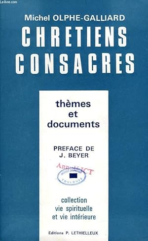 Seller image for CHRETIENS CONSACRES, THEMES ET DOCUMENTS for sale by Le-Livre