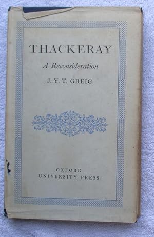 Seller image for Thackeray - A Reconsideration for sale by Glenbower Books