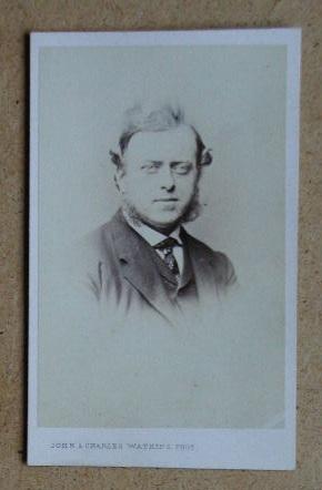 Imagen del vendedor de Carte De Visite Photograph: Portrait of a Gentleman. a la venta por N. G. Lawrie Books
