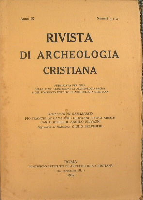 Rivista di Archeologia Cristiana