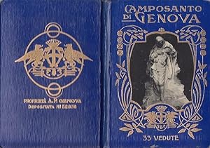 Seller image for Camposanto di Genova. 33 Vedute (als Leporello mit mehrsprachigen erluternden Texten auf Rckseiten). for sale by Antiquariat Carl Wegner