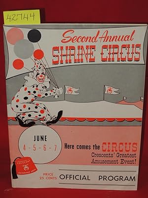 Imagen del vendedor de Shrine Circus (2nd Annual) Official Program a la venta por Princeton Antiques Bookshop