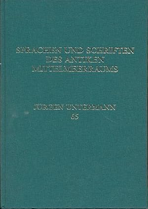 Bild des Verkufers fr Sprachen und Schriften des antiken Mittelmeerraums Festschrift fr Jrgen Untermann zum 65. Geburtstag. Innsbrucker Beitrge zur Sprachwissenschaft Bd. 78. Mit einem Bildnis. zum Verkauf von Fundus-Online GbR Borkert Schwarz Zerfa