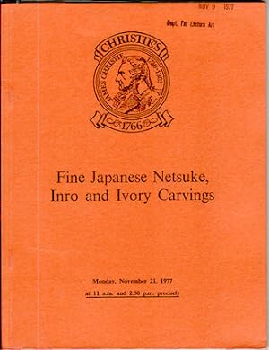 Fine Japanese Netsuke, Inro and Ivory Carvings.