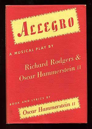 Imagen del vendedor de Allegro: A Musical Play a la venta por Between the Covers-Rare Books, Inc. ABAA