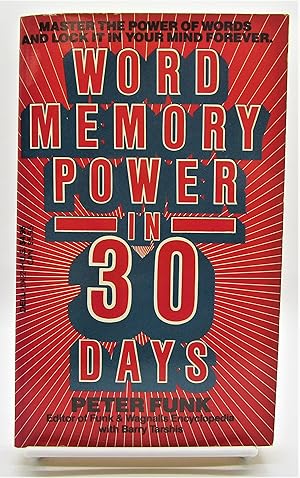 Imagen del vendedor de Word Memory Power In 30 Days a la venta por Book Nook