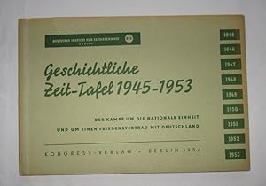 Bild des Verkufers fr Geschichtliche Zeit-Tafel 1945-1953 zum Verkauf von Versandhandel fr Sammler