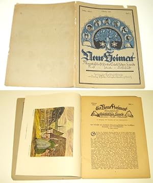 Imagen del vendedor de Die neue Heimat - Monatsschrift fr die Schsischen Lande (Kunst-Literatur-Wissenschaft), Heft 4 Oktober 1919 a la venta por Versandhandel fr Sammler