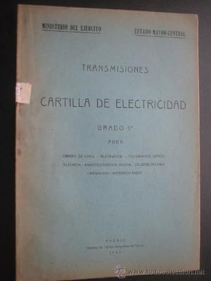 TRANSMISIONES. CARTILLA DE ELECTRICIDAD GRADO 1º