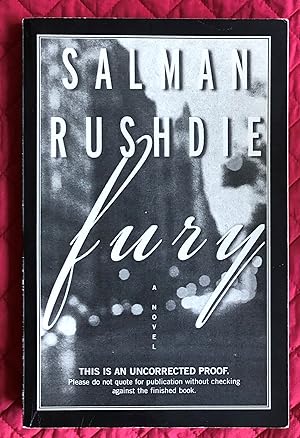 Seller image for Fury : A Novel [SIGNED] for sale by Arthur Harry Fine Books
