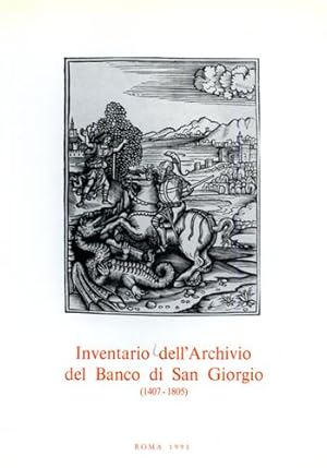 Imagen del vendedor de Inventario dell'Archivio del Banco di San Giorgio.1407-1805. Vol.III: tomo II: Banchi e Tesoreria. a la venta por FIRENZELIBRI SRL