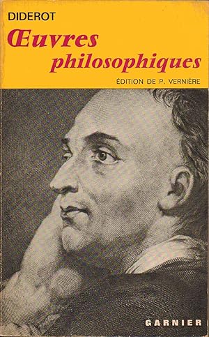 Imagen del vendedor de Oeuvres Philosophiques de Diderot a la venta por SAVERY BOOKS