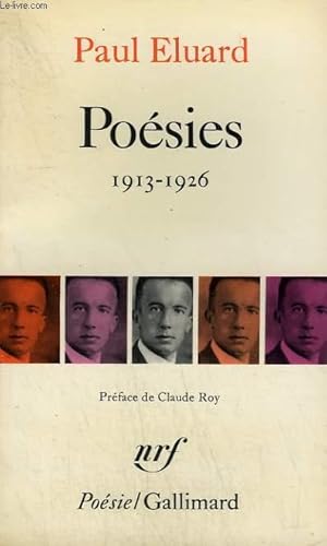 Image du vendeur pour POESIES 1913 - 1926. COLLECTION : POESIE. mis en vente par Le-Livre