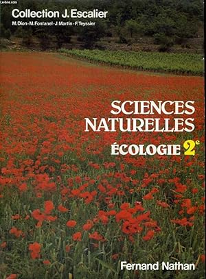 Bild des Verkufers fr SCIENCES NATURELLES ECOLOGIE 2 zum Verkauf von Le-Livre