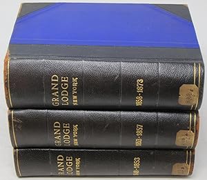 Bild des Verkufers fr [Freemasonry]Transactions of the Grand Lodge of the Most Ancient and Honorable Fraternity of Free and Accepted Masons of the State of New York. Transactions for the years 1848-1873, bound in 3 volumes. zum Verkauf von Powell's Bookstores Chicago, ABAA