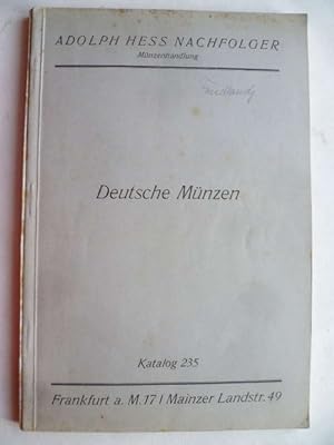 Deutsche Münzen. Katalog 235.