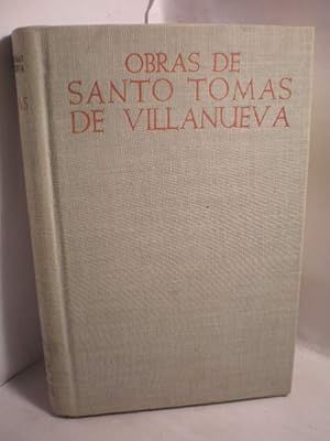 Obras de Santo Tomás de Villanueva. Semones de la Virgen y obras castellanas