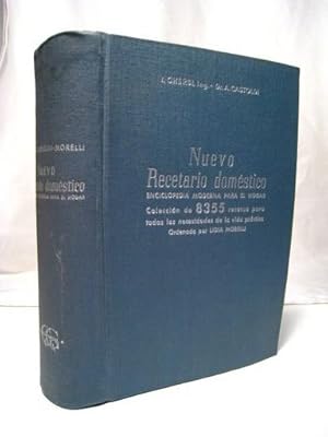 Image du vendeur pour NUEVO RECETARIO DOMESTICO. Encilopedia moderna para el hogar mis en vente par Crapze Libros