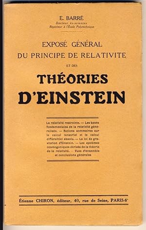 Exposé Général du Principe de Relativité et des Théories d'Einstein