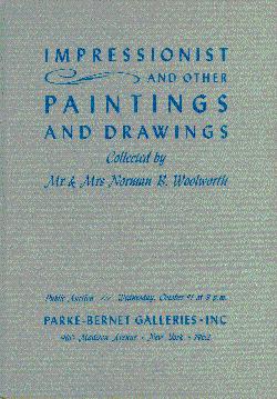 Twenty-Two Impressionist and Other Paintings & Drawings Collected by Mr. and Mrs. Norman B. Woolw...