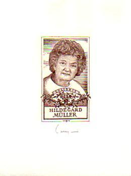 Imagen del vendedor de Exlibris Hildegard Mller a la venta por Antiquariat Carl Wegner